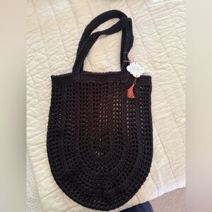 NWT Rare Mer Sea Crochet Souk Knit Tote Bag